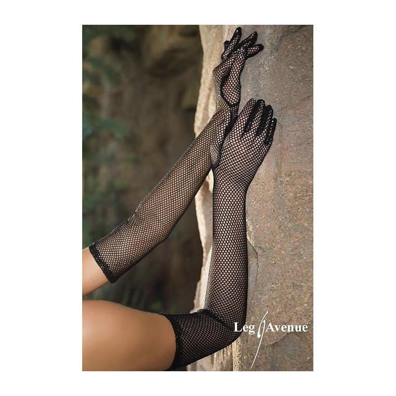 Gants longs en Résille