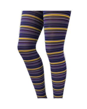 Collant-dolce-calze-rayures-ines-violet-profil