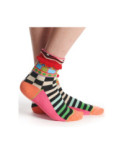 Chaussettes Dub et Drino Coton Revers Echequier