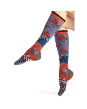 Mi-bas-dub-et-drino-carreaux-bouquet-fleuri-garden-DRIN641