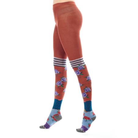 Collant Dub et Drino coton Jardin Fleuri