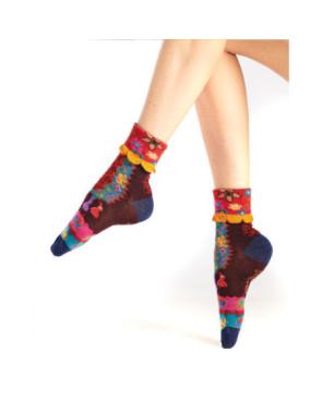 Chaussette-Revers-Dub-et-Drino-DRIN634-rouge-patchwork-fleurs
