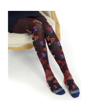 Collant Dub et Drino Coton Hiver Fleurs Perse