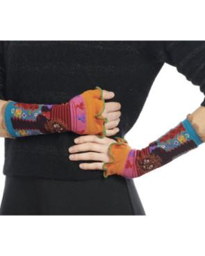 mitaines-manchons-dub-et-drino-Perse-rayures-bouquet-fleuri-DRING88-avant