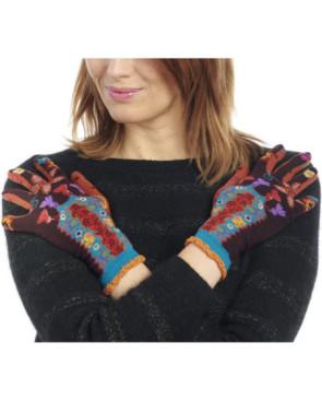  gants-dub-et-drino-Perse-rayures-bouquet-fleuri-DRING89-croisé