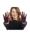 Gants dub et Drino Coton Fleurs Perse