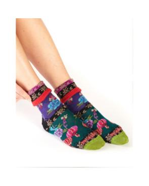 Chaussette-Revers-Dub-et-Drino-DRIN628-rouge-patchwork-fleurs