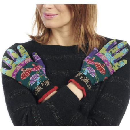 gants-dub-et-drino-lanterne-à-fleurs-et apaillons asymétrique-DRING87-avant