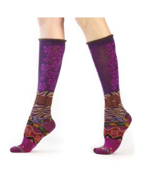 mi-bas-fantaisie-patchwork-fleuri-et boucle-coton-DRIN618