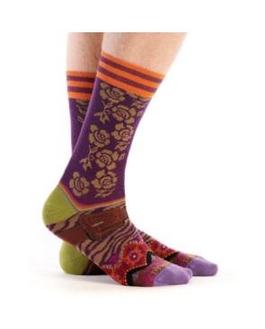 Chaussette-Dub-et-Drino-DRIN621-rouge-patchwork-fleurs