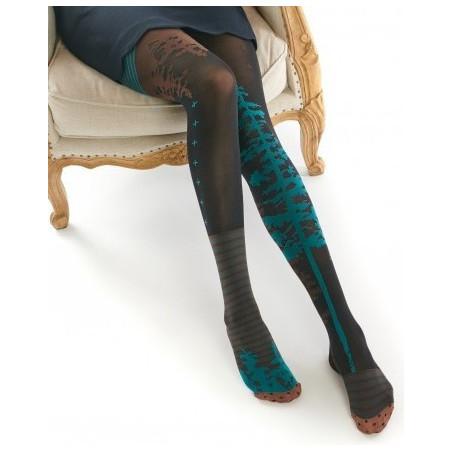 Collant Fil de Joie Lycra Forêt asymétrique