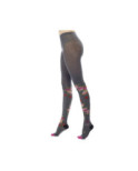 Collant Fil de joie Coton Baroque grisette fleurie