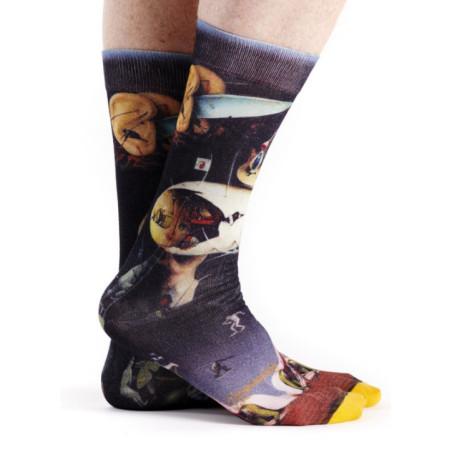 CHAUSSETTES-bambou-tableaux-et-oeuvre-d-art-illustre-jerome-Bosh-jardin-des-délices-RUART14-profil