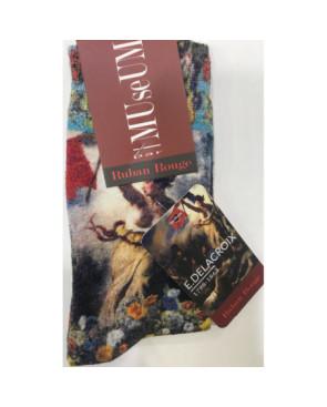 Chaussettes La liberté guidant le peuple imprimé Bambou