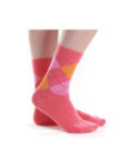 Chaussettes Laine et Cachemire Intarsia Fil de Joie