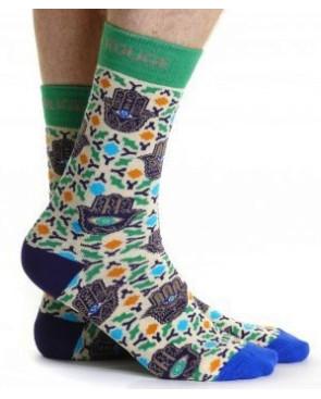 chaussettes-ruban-rouge-main-RUBAH16-la-main-de-fatma