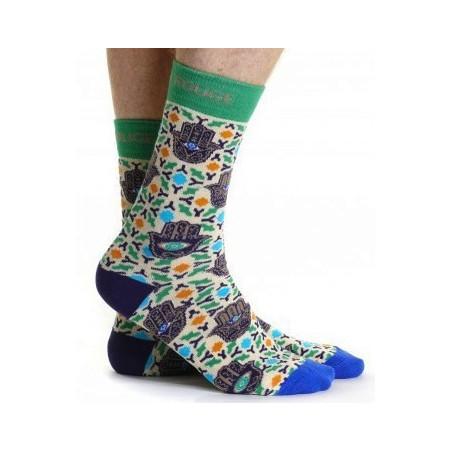 chaussettes-ruban-rouge-main-RUBAH16-la-main-de-fatma