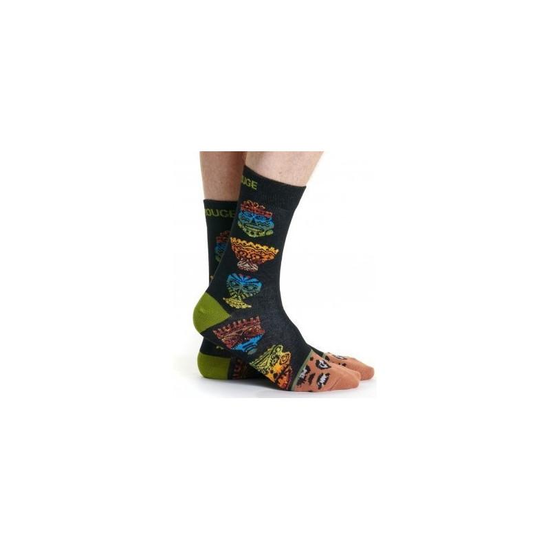 Chaussettes Ruban rouge Masques Africains