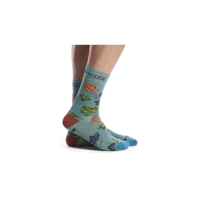 Chaussettes Ruban rouge Erable Fleuri