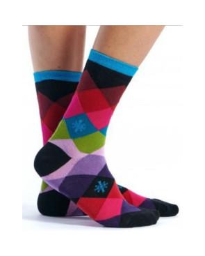 chaussettes-ruban-rouge-étoiles-losanges-couleurs-RUBA019