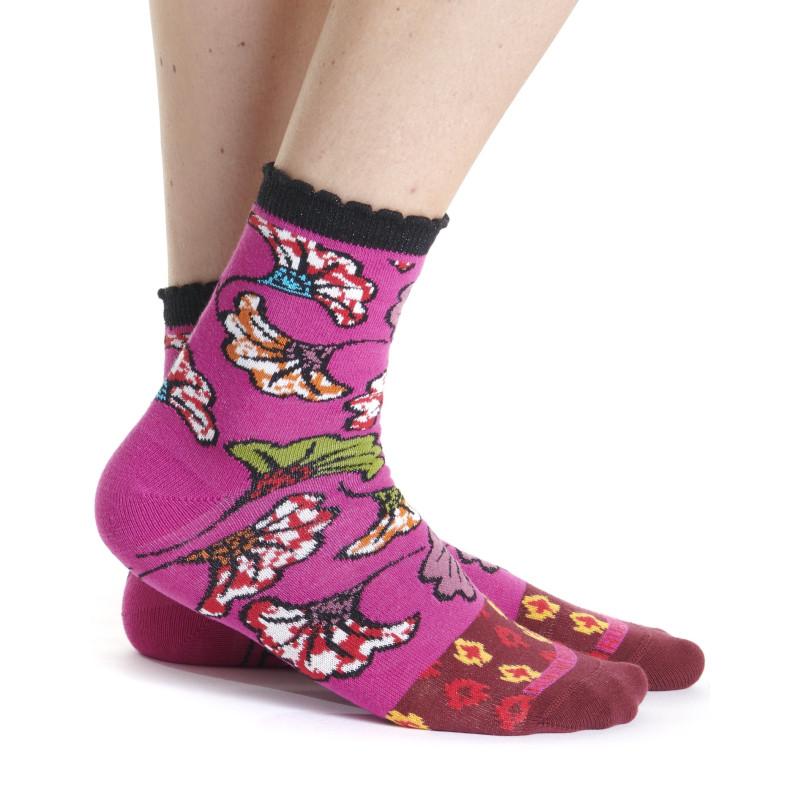 Chaussettes Ruban Rouge Africa Fleuris