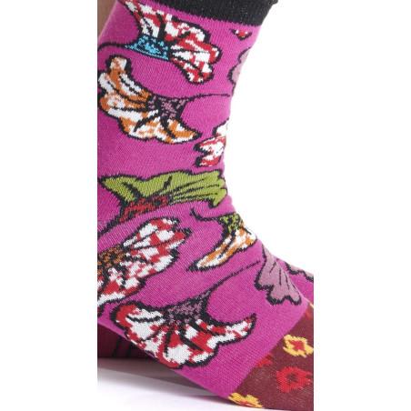 Chaussettes Ruban Rouge Africa Fleuris