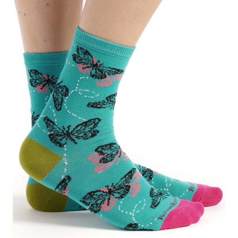 Chaussettes Ruban Rouge Papillons Sasakia