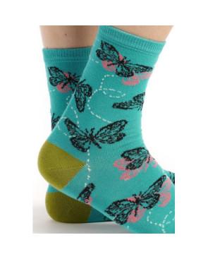 Chaussettes Ruban Rouge Papillons Sasakia