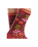 Chaussettes Ruban Rouge longues fleurs