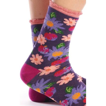 Chaussettes Ruban Rouge Fructus Fleuris