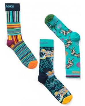 Lot-de-3-paires-de-chaussettes-japons-Homme-ruban-rouge