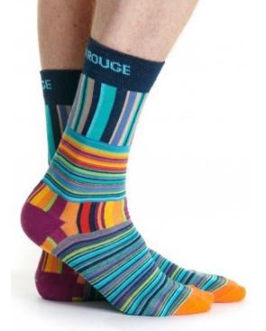  chaussettes-ruban-rouge-rayures-bleu-RUBHS06