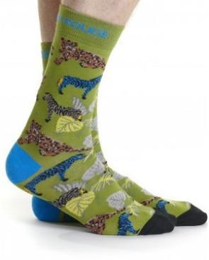 Coffret de 3 paires de Chaussettes Ruban Rouge Théme Africain