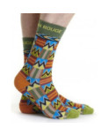 Coffret de 3 paires de Chaussettes Ruban Rouge Théme Africain