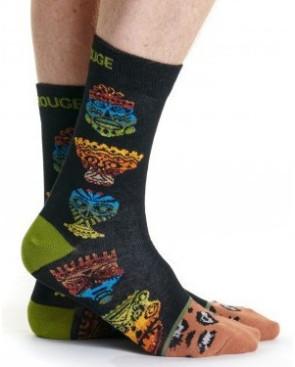  Chaussettes-ruban-rouges-Homme-masque-masques-africain-Rubah