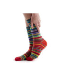 Chaussettes Fil de Joie Multi Rayures Rouges
