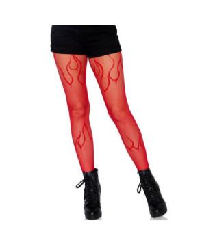 Collant Résille Les petits Caprices  motif Flamme