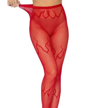Collant Resille Flammes Rouges