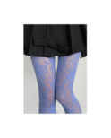 Collant Dentelle résille Bleu Ciel Les Petits Caprices