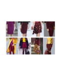 Collant Opaque bordeaux Fil de Joie