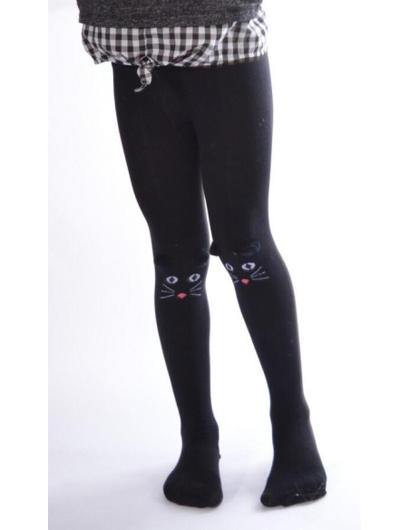 Collant chaton coton enfant