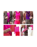 Collant Opaque Magenta Fil de Joie