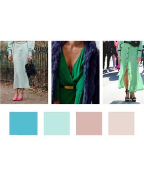 Collant opaque Bleu Vert Fil de Joie