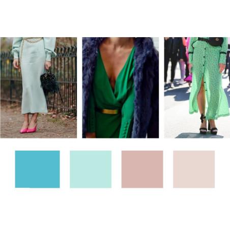 Collant opaque Bleu Vert Fil de Joie