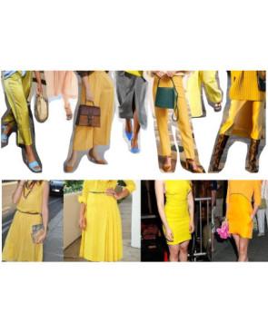 Collant Opaque Jaune Fil de Joie