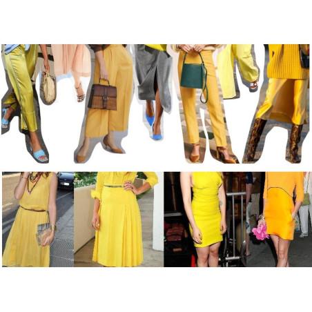 Collant Opaque Jaune Fil de Joie