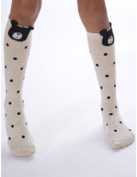 Chaussettes à pois Ours
