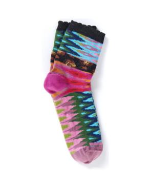  chaussettes-ruban-rouge-fleurs-psyché-rose-vague-psyché