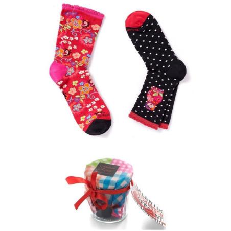 Pot de Chaussettes Ludique Ruban Rouge Matriochka