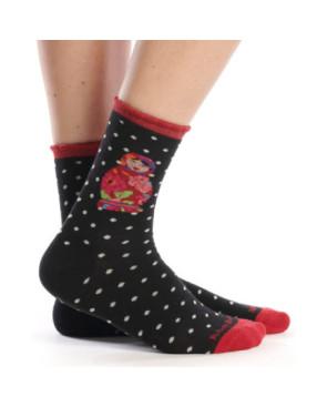 Pot de Confiture Duo de Chaussettes Babouchka Fleuris